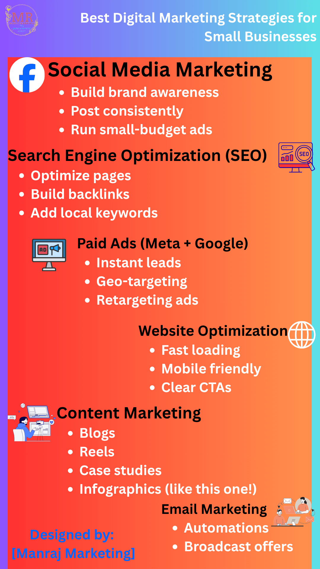 digital marketing strategy infographic