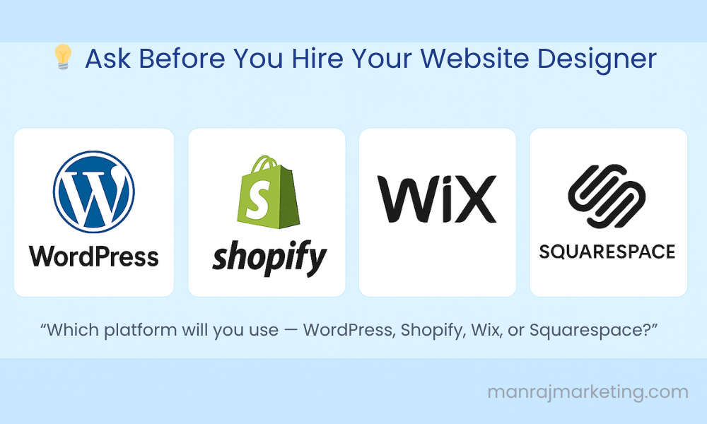 “Website designer creating wireframes and planning layout for a new business website.”
